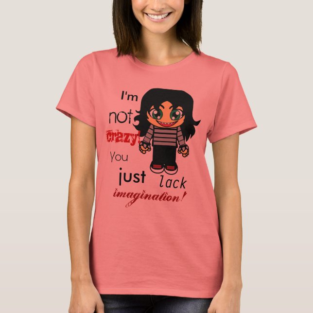 Crazy Emo Girl T-Shirt (Vorderseite)