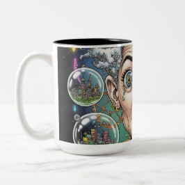 Crazy Expression Karikatur Tasse - Einzigartige Ku