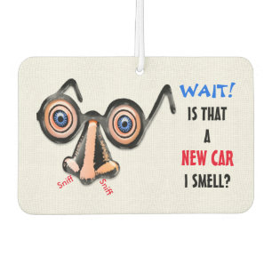 Crazy Eyes Nose Glasses riecht nach New Car Autolufterfrischer
