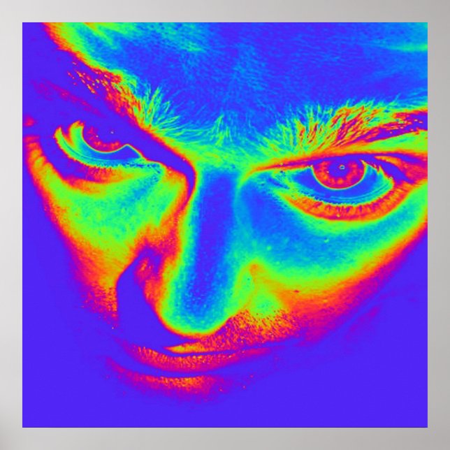 Crazy Eyes Pop Art Poster (Vorne)