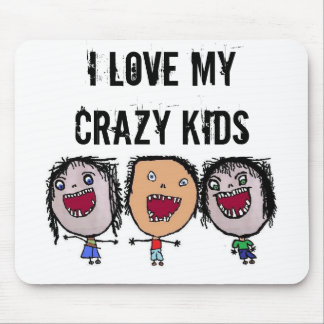 Crazy Face Cartoon Kids Mousepad