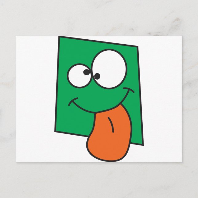 Crazy Face Postkarte (Vorderseite)