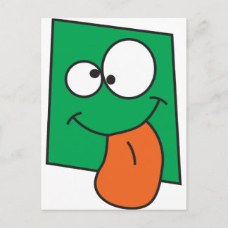 Crazy Face Postkarte