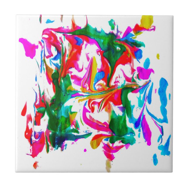 Crazy Farben Fliese (Vorderseite)