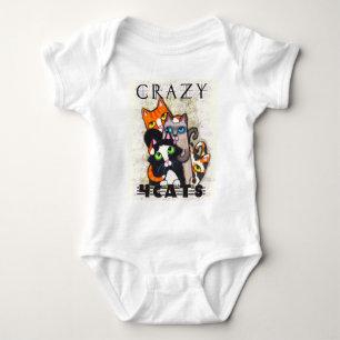 Crazy for Cats Baby Strampler