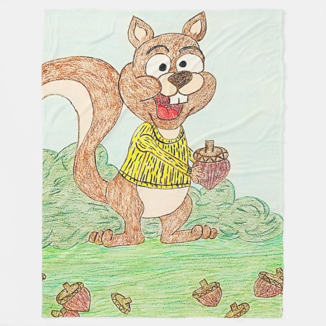 Crazy for Nuts Fleecedecke (Vorderseite)