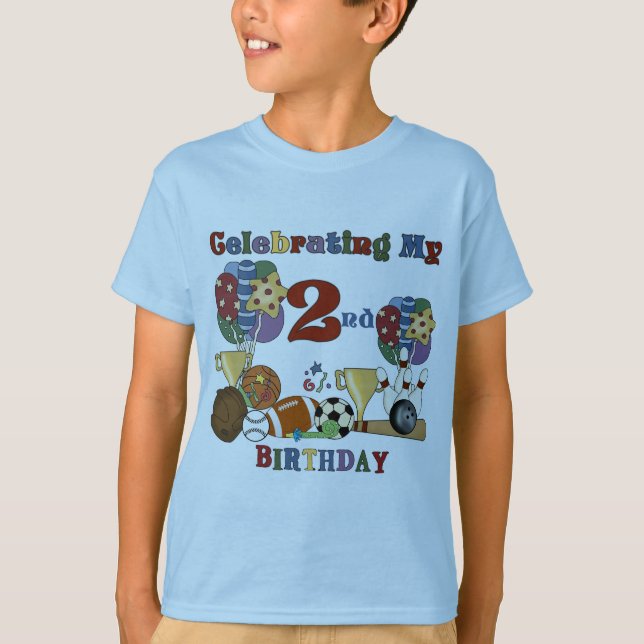 Crazy For Sports 2e Anniversaire T-shirts et cadea (Devant)