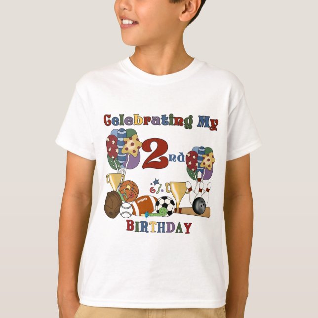 Crazy For Sports 2e Anniversaire T-shirts et cadea (Devant)