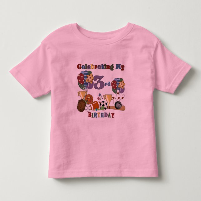 Crazy For Sports 3e Anniversaire Tshirts et cadeau (Devant)