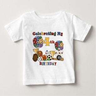 Crazy for Sports 4. Geburtstag T - Shirt und Gesch