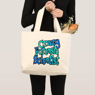 Crazy Forensic Scientist Tote Bag Jumbo Stoffbeutel