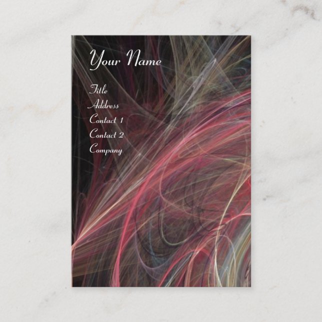 CRAZY FOTON lebendig lila Schwarz-weiß Visitenkarte (Vorderseite)