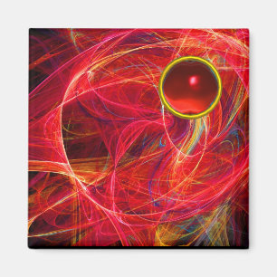 CRAZY FOTON MIT RED RUBY GEMSTONE MAGNET