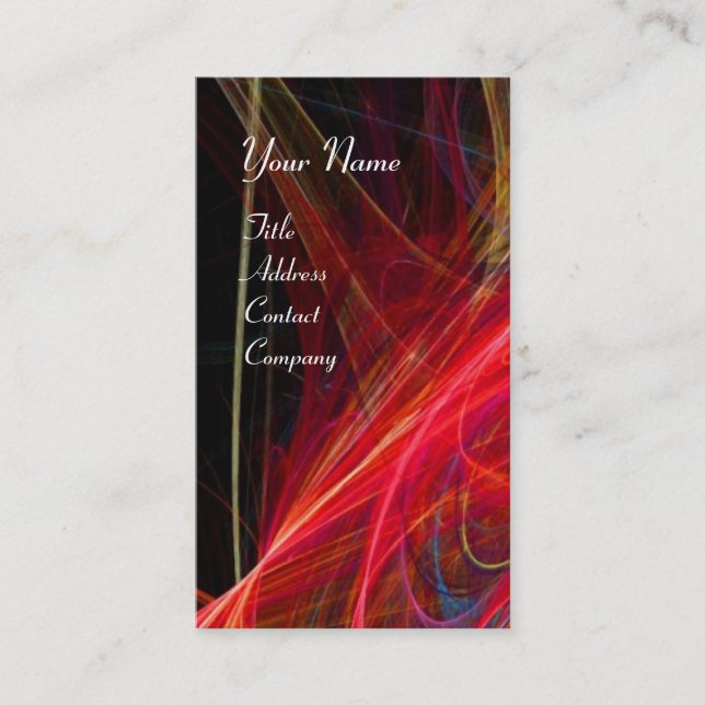 CRAZY FOTON MONOGRAM Edelstein Rosa Visitenkarte (Vorderseite)