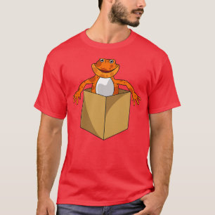 Crazy Frog schaut aus einer Kiste T-Shirt