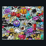 Crazy Frucht und Gemüse Graffiti Puzzle<br><div class="desc">Crazy Frucht und Gemüse Graffiti</div>