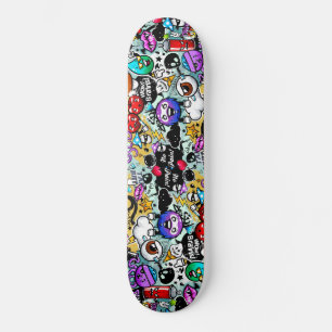 Crazy Frucht und Gemüse Graffiti Skateboard