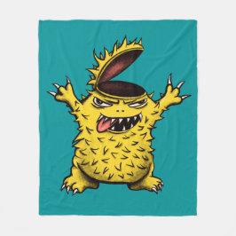 Crazy Funny Evil Charakter Fleecedecke