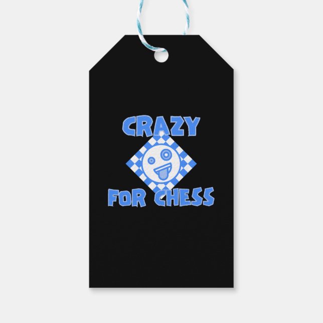 Crazy für Schach Geschenkanhänger (Rückseite)