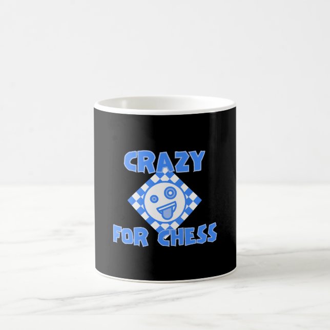 Crazy für Schach Kaffeetasse (Mittel)