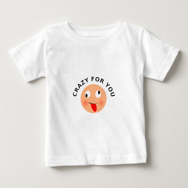 Crazy für Sie Baby T-shirt (Vorderseite)