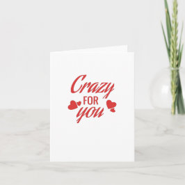 Crazy für Sie Karte