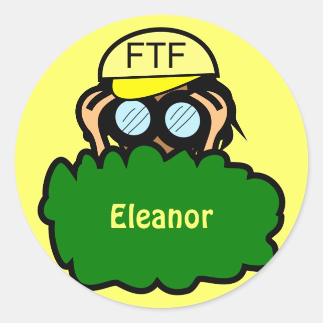 Crazy Geocacher Geocaching Swag Funny Stickers (Vorderseite)