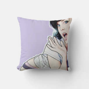 Crazy Girl Pillow 2 Sided Kissen