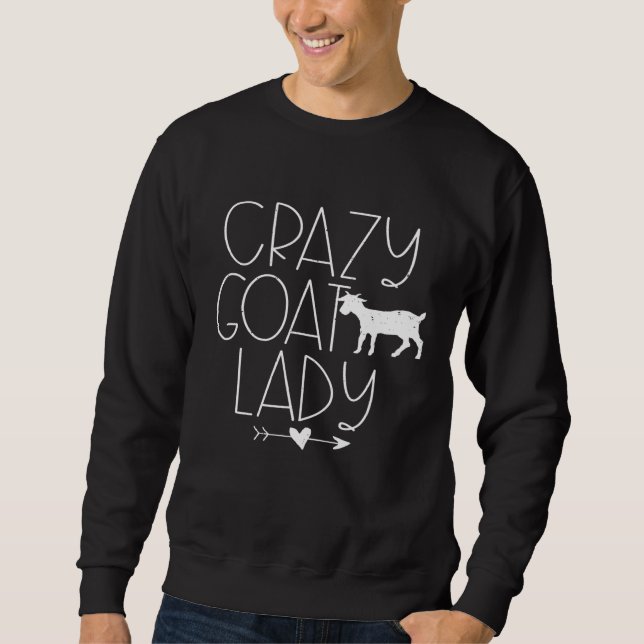 Crazy Goat Lady Goa Sweatshirt (Vorderseite)