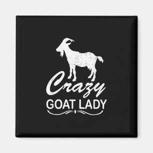 Crazy Goat Lady Shirt Goat, Goat Farmer Geschenk Magnet