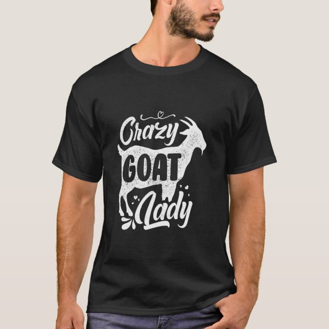 Crazy Goat Lady T-Shirt (Vorderseite)