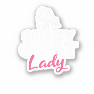 Crazy Goat Mommy Ziegen Lover. Perfektes Design fü Aufkleber
