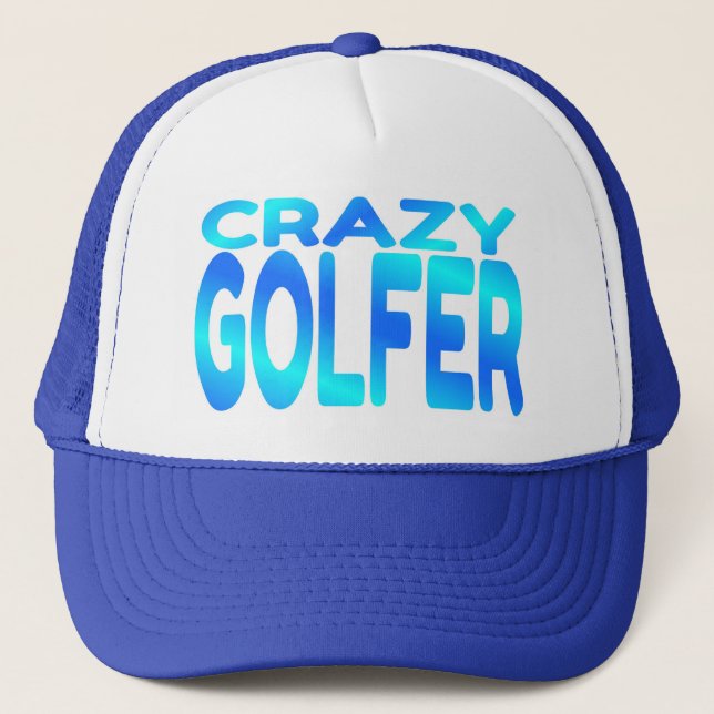Crazy Golfer Truckerkappe (Vorderseite)