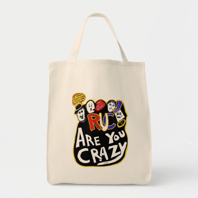 Crazy Good Vibes, lebendig Tragetasche (Vorne)