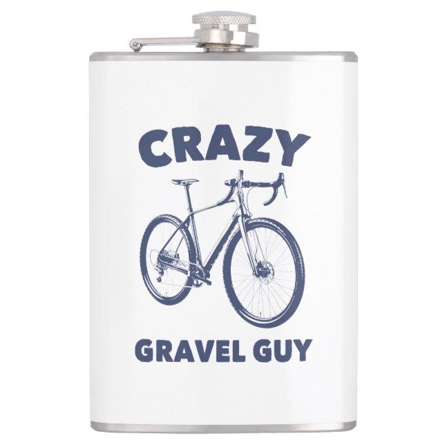 Crazy Gravel Typ Cycling Flachmann (Vorderseite)