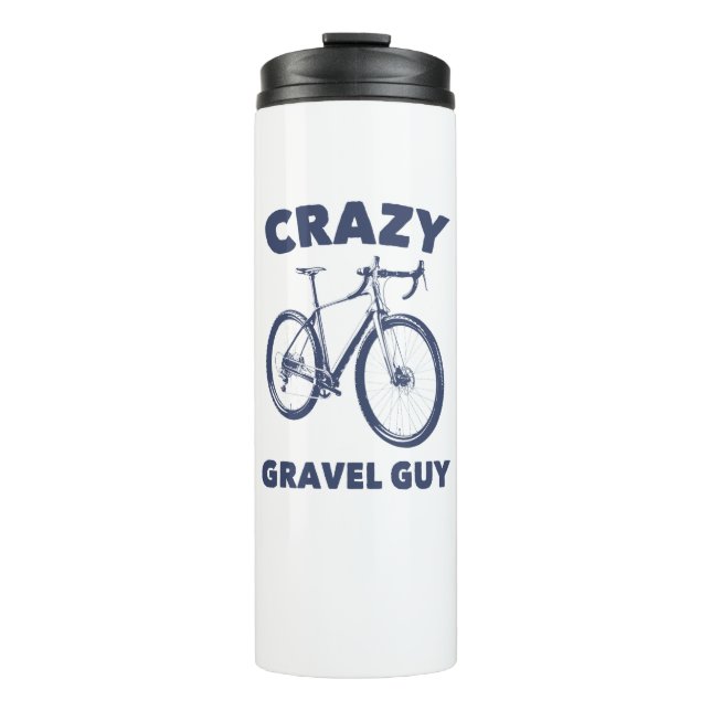 Crazy Gravel Typ Cycling Thermosbecher (Vorderseite)