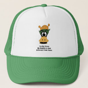Crazy Green Cartoon Duck andere Realität Truckerkappe
