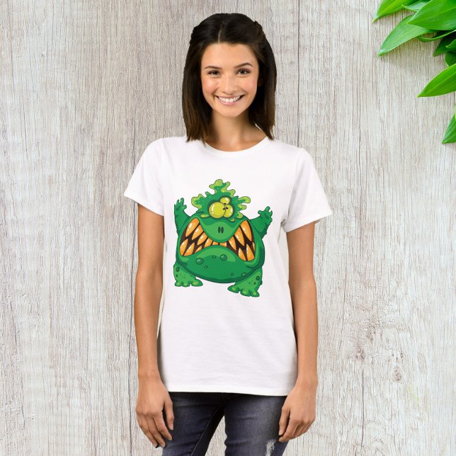 Crazy Green Monster T-Shirt (Von Creator hochgeladen)