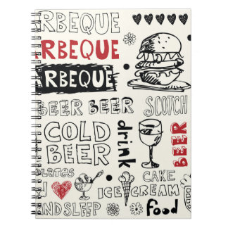 Crazy GRILLEN: Whimsical Doodle Art Notizblock