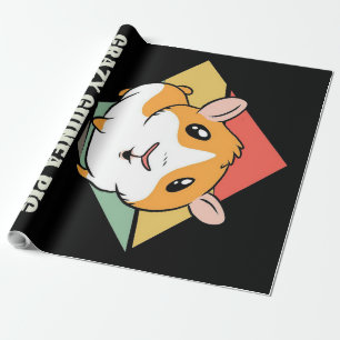 Crazy Guinea Pig Lady Liebhaber Geschenke Geschenkpapier