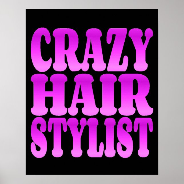 Crazy Hair Stylist Poster (Vorne)