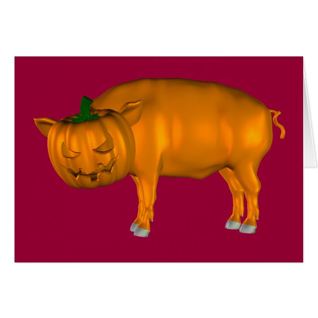 Crazy Halloween Pig (Vorderseite (Horizontal))