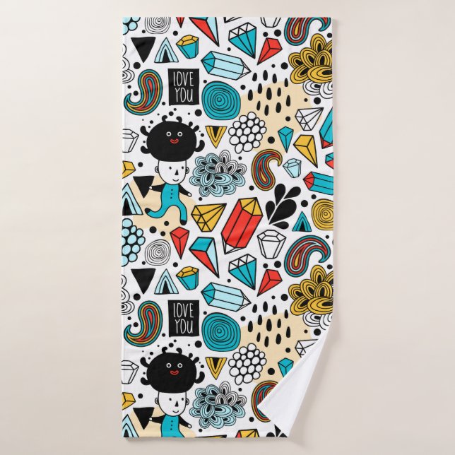 Crazy head (Serviette de bain)
