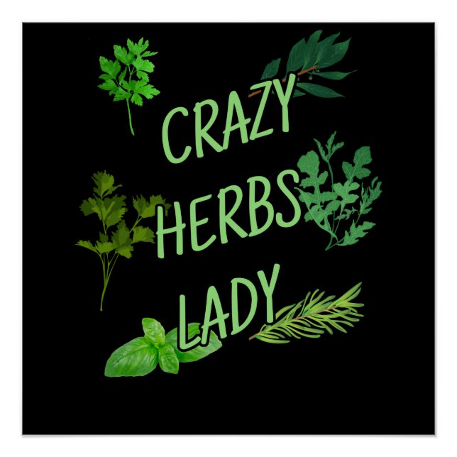 Crazy Herbs Lady Poster (Vorderseite)