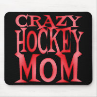 Crazy Hockey Mama in Crazy Red