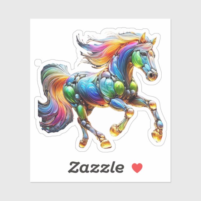 Crazy Horse Aufkleber (Blatt)