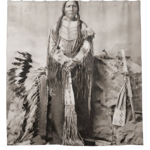 Crazy Horse Portrait Duschvorhang