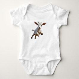 Crazy Jumping Baby Goat Kid Baby Strampler