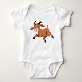 Crazy Jumping Goat Kid Baby Strampler