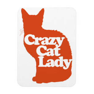 Crazy Katzenfrau Magnet